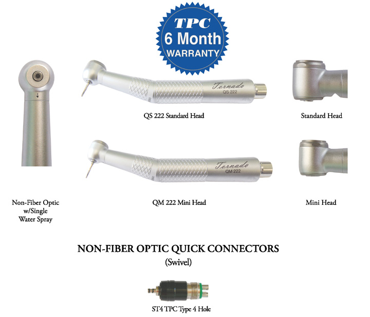 Coupler For Star 430 4-Hole Non-Fiber Optic Dental Handpiece - New Replacement Part